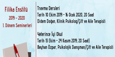 Filika Enstitü 2019-2020 1. Dönem Seminerleri