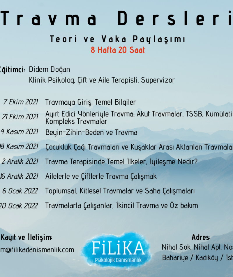 Travma Dersleri: Teori ve Vaka Paylaşımı