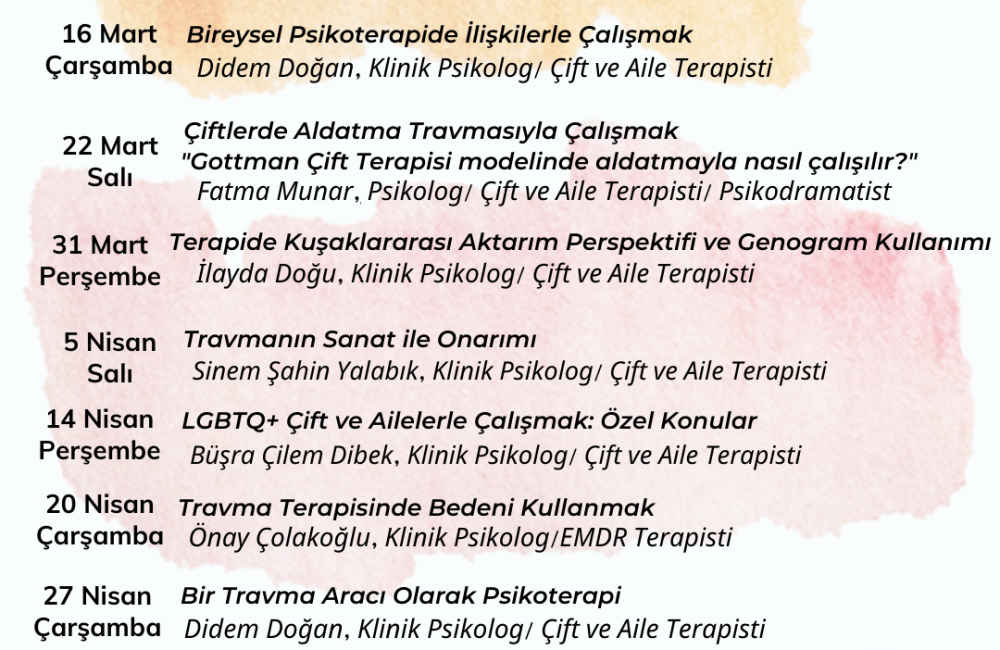 Deneyimden Pratiğe Seminer Programı