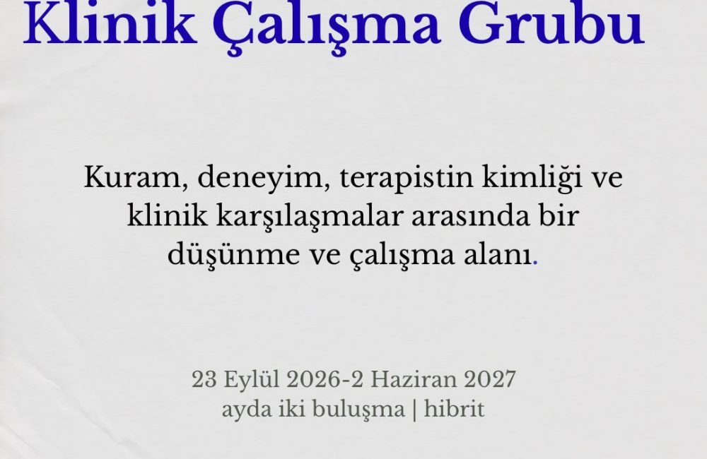 Psikoterapistler İçin Klinik Çalışma Grubu